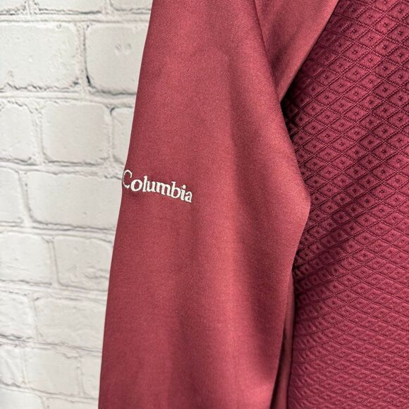 Columbia Womens Zip Up Fleece Jacket Burgundy Size Large - Picture 7 of 9